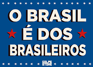 Adesivo Pequeno Brasil dos Brasileiros - 6,5 x 9,0