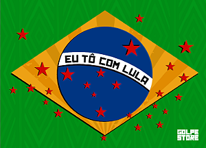 Adesivo Pequeno Brasil Estrelado - 6,5 x 9,0