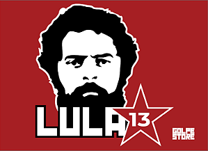 Adesivo Pequeno Lula Metalúrgico - 6,5 x 9,0