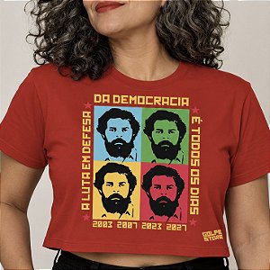 Cropped Lula Pop Art