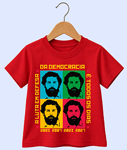 Camiseta Lula Pop Art Infantil