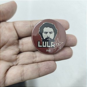 Botton Lula Metalúrgico - 3,5 cm de diâmetro