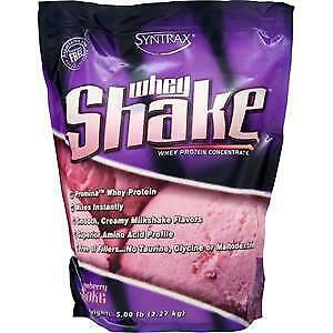 WHEY SHAKE SYNTRAX STRAWBERRY MOUSSE - 5LB (2.270G) - 76 DOSES