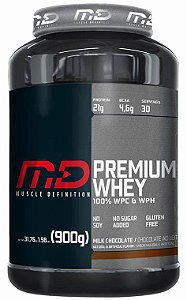 MD PREMIUM WHEY 100% WPC & WPH 900G CHOCOLATE AO LEITE