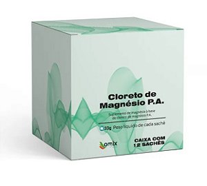 CLORETO DE MAGNÉSIO P.A. CAIXA COM 12 SACHÊS OMIX