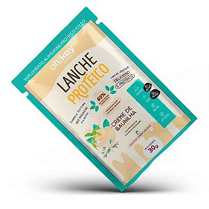 SACHÊ LANCHE PROTEICO OHKAY PÓ CREME DE BAUNILHA 30G