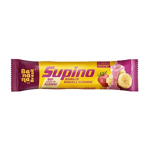 BARRA DE FRUTAS ZERO BANANA E MORANGO 24G SUPINO