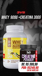 COMBO WHEY 3VS CONCENTRADO 900G + CREATINA 3VS 300G