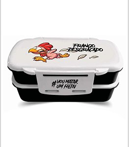 MARMITEIRA PRETA TAMPA BRANCA FRANGO DESGRAÇADO