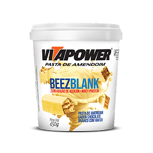 PASTA DE AMENDOIM INTEGRAL BEEZBLANK 450G VITAPOWER