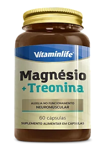 MAGNÉSIO + TREONINA 60CAPS VITAMINLIFE