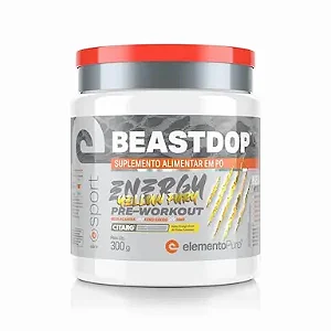 BEASTDOP ENERGY DRINK FRUTAS AMARELAS 300G ELEMENTO PURO