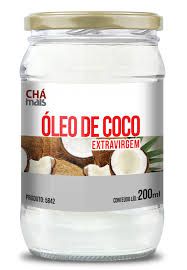ÓLEO DE COCO EXTRA VIRGEM 200ML CHÁ MAIS