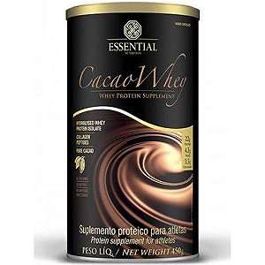 CACAO WHEY LATA 450G ESSENTIAL NUTRITION