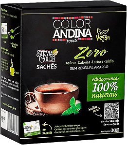 ADOÇANTE STÉVIA | SACHÊS 50 UNIDADES - COLOR ANDINA | 100% NATURAL | ZERO AÇÚCARES – COLOR ANDINA FOODS
