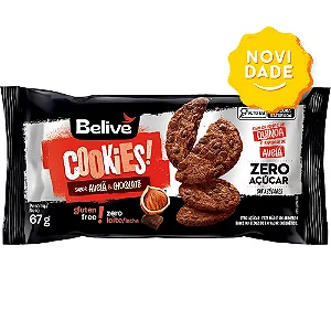 COOKIES BELIVE AVELÃ & CHCOOLATE ZERO GLÚTEN ZERO LACTOSE 67G