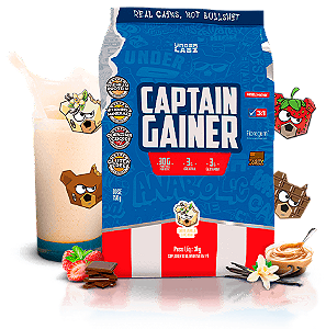 CAPTAIN GAINER 3KG DULCE DE LECHE UNDER LABZ