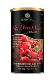 RED BERRY WHEY LATA 510G ESSENTIAL NUTRITION