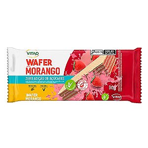 WAFER INTEGRAL MORANGO ZERO 90G VITAO