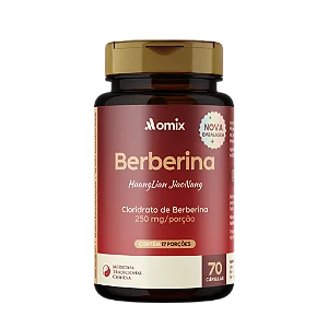 BERBERINA - 250MG DE CLORIDATO DE BERBERINA POR CÁPSULA - 70CAP - OMIX