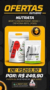 Combo Nutrata W100 900g + Creatina Refil 300g