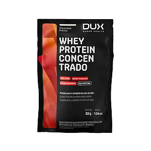 SACHÊS WHEY PROTEIN CONCENTRADO CHOCOLATE BRANCO DUX NUTRITION 30G