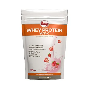 WHEY PROTEIN WPC POUCH 900G VITAFOR SABOR MORANGO
