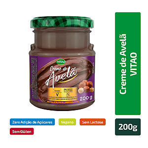 CREME DE AVELÃ VEGANO ZERO 200G VITAO