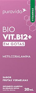 BIO VIT B12+ EM GOTAS 20ML PURA VIDA