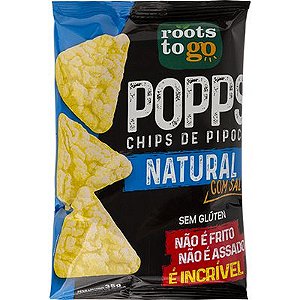 POPPS PIPOCA NATURAL COM SAL 35G