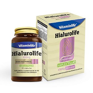 HIALUROLIFE 100MG – Ácido Hialurônico (30 CAP) VITAMINLIFE