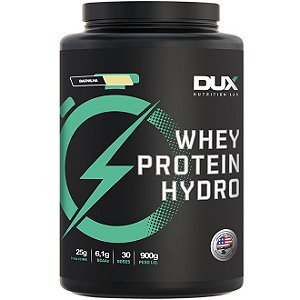 WHEY PROTEIN HYDRO BAUNILHA DUX NUTRITION - POTE 900G