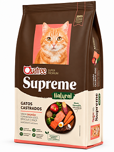 Ração Quatree Supreme Gatos Castrados Salmão
