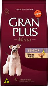 Ração GranPlus Menu Cão Sênior Sabor Frango & Arroz