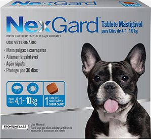 NexGard Antipulgas e Carrapatos Cães de 4,1 a 10kg