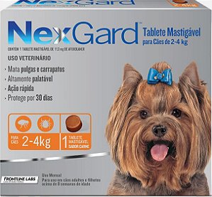 NexGard Antipulgas e Carrapatos Cães de 2 a 4kg