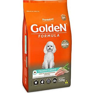 Ração Golden Cães Adulto Raça Pequena Sabor Frango & Arroz