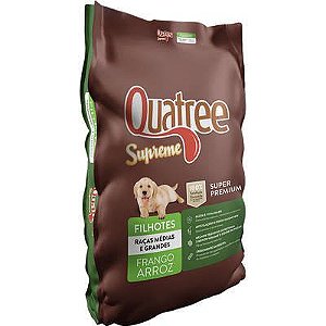 Quatree Supreme Filhotes Raças Médias e Grandes Frango e Arroz