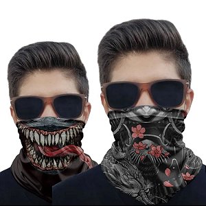 Kit 2 Máscaras Samurai e Venom