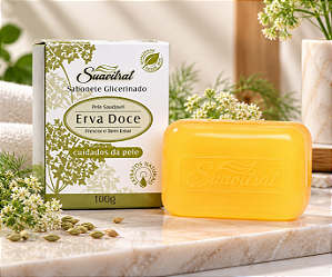 Sabonete Glicerinado Suavitrat Erva Doce 100g