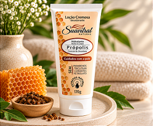 Loção Cremosa Desodorante Suavitrat Própolis 170g