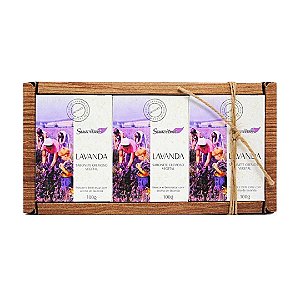 Kit Suavitrat com 3 Sabonetes Cremosos Vegetais Lavanda 100g