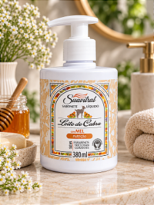 Sabonete Líquido Suavitrat Leite de Cabra e Mel 380ml