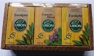 Kit com 3 Sabonetes Ubon 100g
