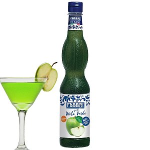 Xarope Para Soda Italiana Drinks Gin Bar Fabbri Maça Verde 560 ml Coquetel Bartender Barman