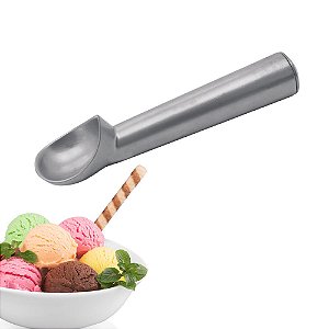 Colher de Sorvete Pegador Profissional 18cm Liga de Zinco Resistente Ice Cream Servir