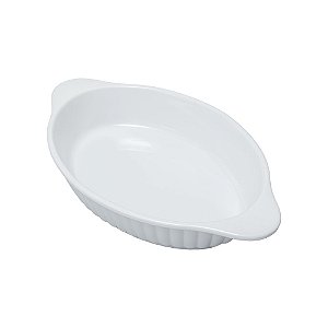 Travessa Oval Grande Melamina Premium 34 X 20cm Servir Evento Gourmet Restaurante