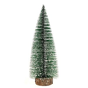 Mini Arvore de Natal Pinheiro 25cm Verde Nevada Enfeite Decoracao Natalina Premium