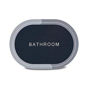 Tapete Antiderrapante Absorvente Banheiro Diatomácea Maleável 60x40cm Secagem Rápida Premium