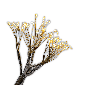 Pendente Iluminado Enfeite Árvore Natal Luzes Warm 30cm 210W Bivolt Decoração Natal Premium